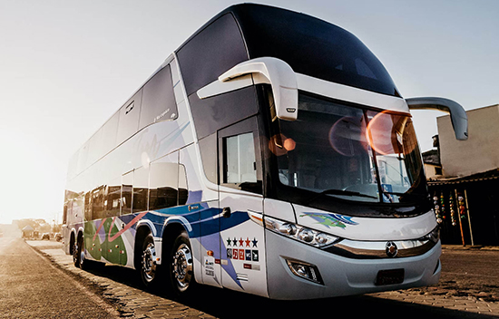 A charter bus from our bus rentals in atlanta service