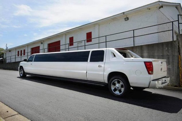 stretch escalade limousine waiting for a client in Atlanta GA